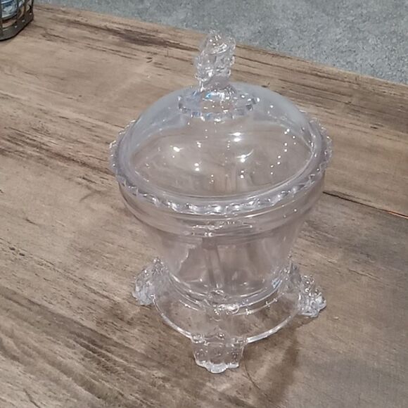 Hobbs Brockunier 1876 antique Bearded Man / Viking sugar bowl 8" x 5: - Picture 1 of 4